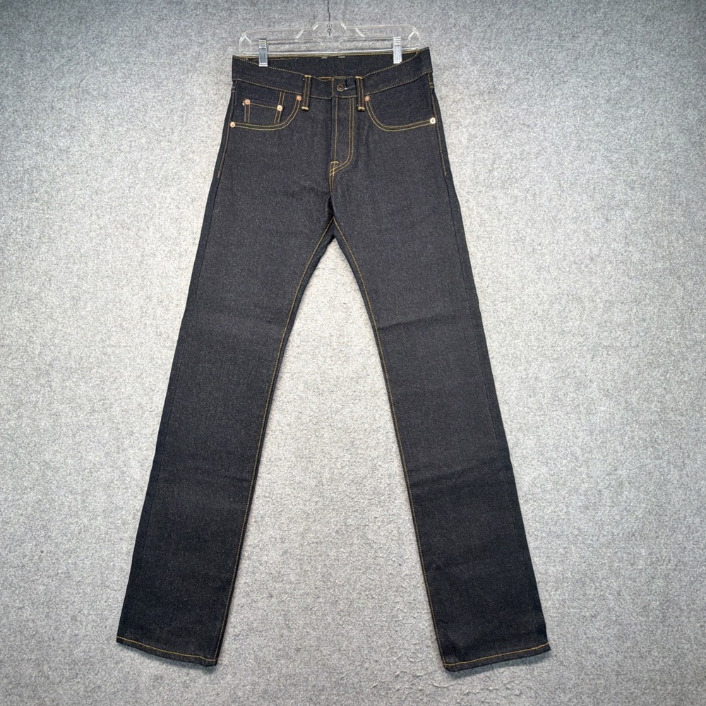 Seventy Four 74 Jeans Mens 30x34 Raw Selvedge Denim Straight